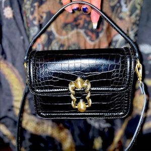 Zara croc cross body bag